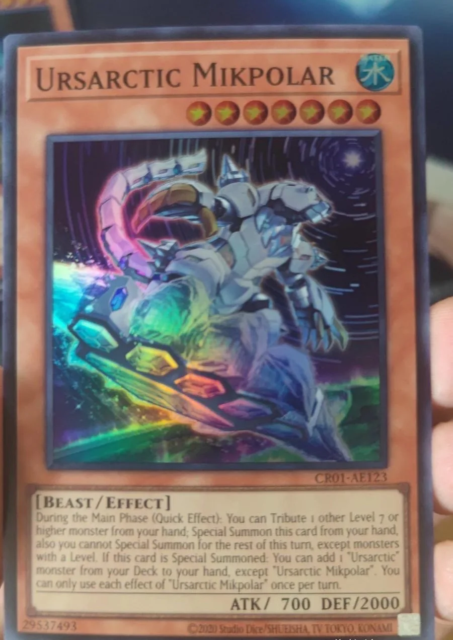 yugioh-konami-duel-monsters-cr01-ae123-ursarctic-mikpolar-super-rare-asiatico-ingles-colecao-mint-card