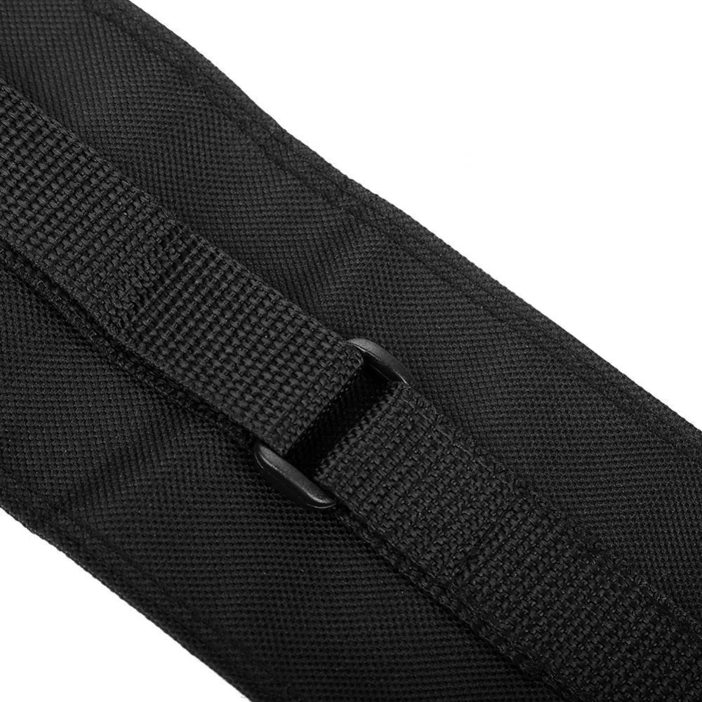 Portable Soft Deluxe Snooker Pool Cue Case Bag For 1/2 and 3/4 Length Cues Black
