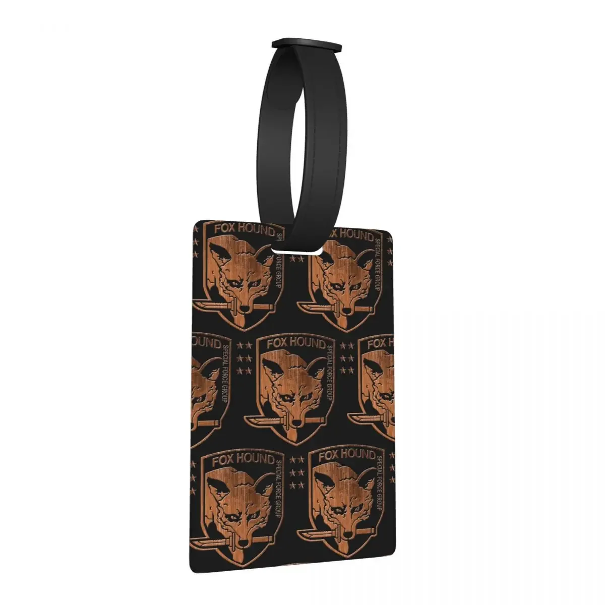 

Foxhound Special Forces Group Metal Gear Solid Luggage Tags Suitcase Fashion Baggage Boarding Tag Label Holder ID Name Address