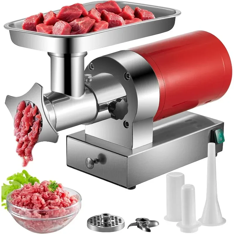 VEVOR Electric Meat Grinder, 661 Lbs/Hour1100 W Meat Grinder Machine, 1.5 HP Electric Meat Mincer with 2 Grinding Plates