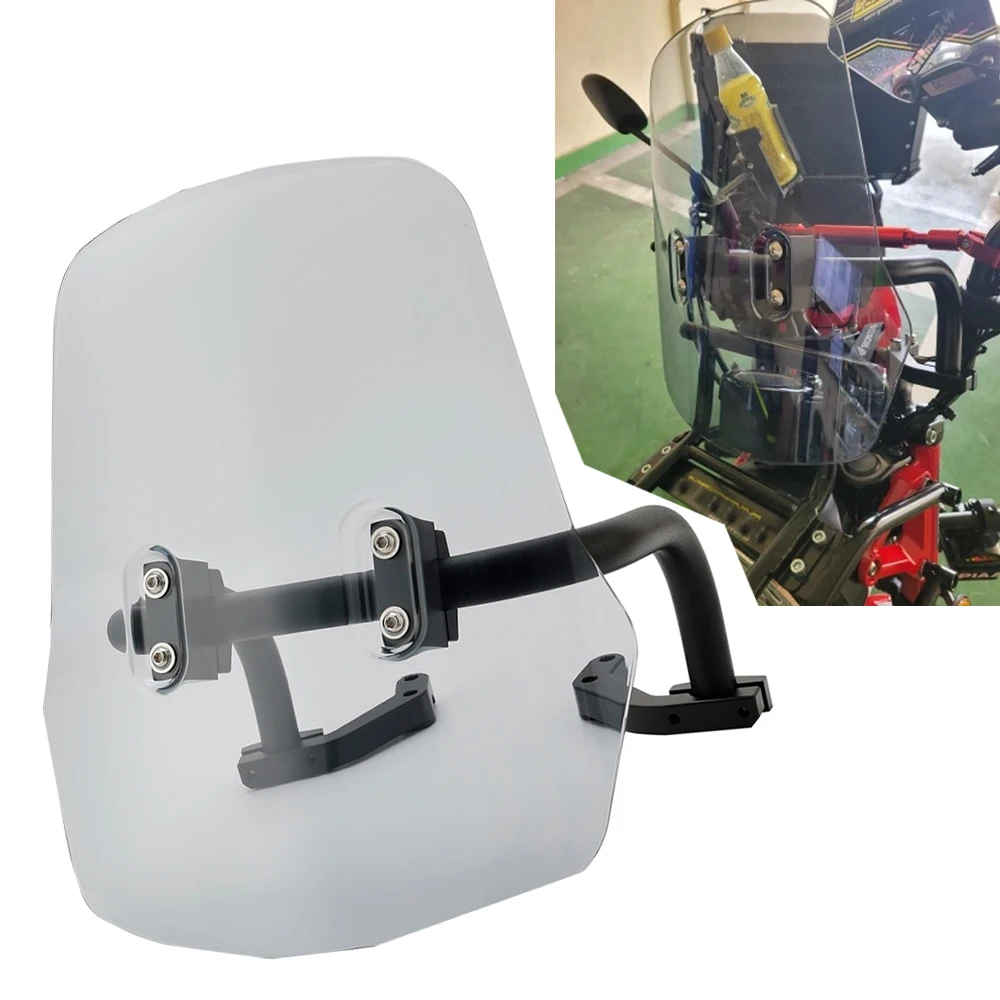 

For Honda Hunter Cub CT 125 JA55 JA65 Trail125 20-2022 2023 CT125 Windscreen Windshield Touring Wind Deflector Bracket Mount Bar