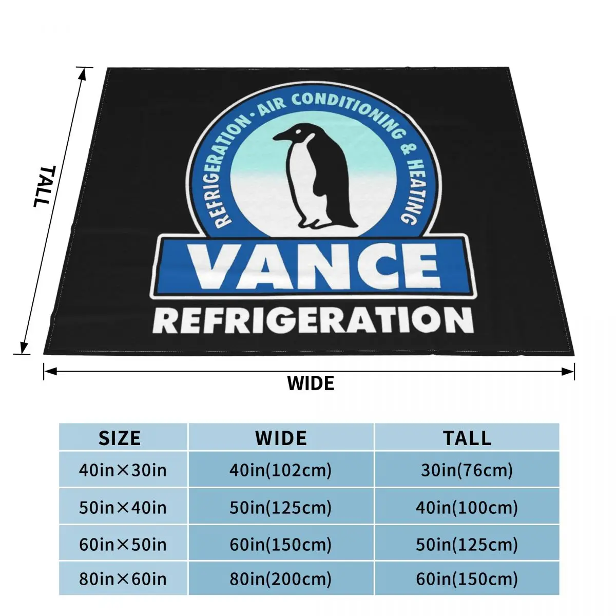 Vance Refrigeration Blanket Soft Warm Flannel Throw Blanket Plush for Bed Living room Picnic Travel Home Sofa