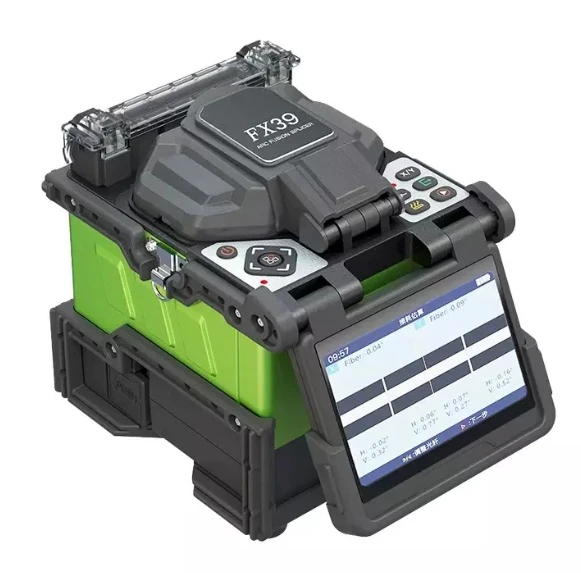 Fiber Fusion Splicer Kit Optical Fiber Splicing Machine with Cleaver Stripper for FTTH Fiber Optic Cable Splicing