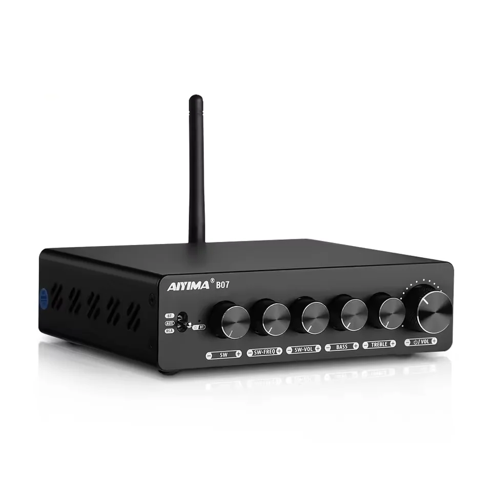 

AYM-16 B07 Audio Bt Sound Power Amplifier 2.0 Channel Amp Audio TPA3255 for Speaker Subwoofer 300Wx2 +300W