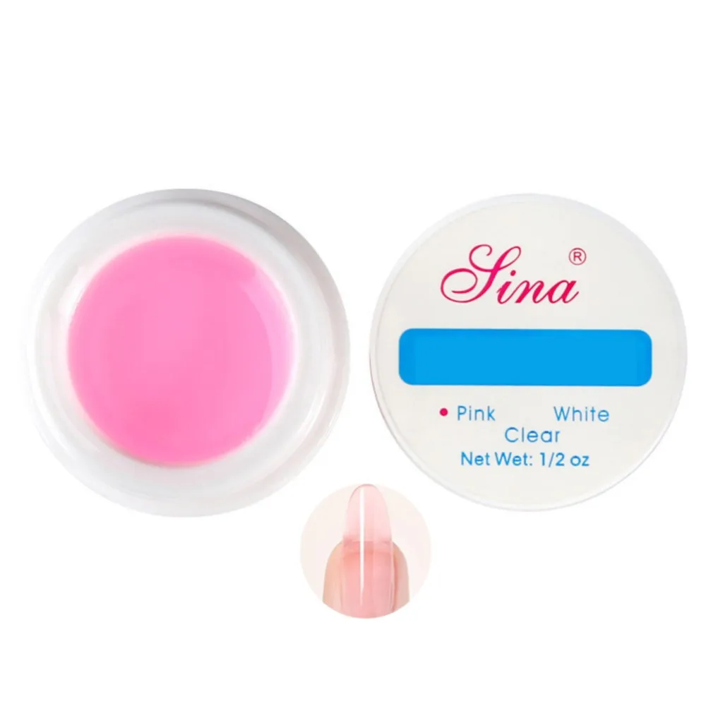 15ml Pink White Clear Nail Extension Gel Multi-function Construction UV Gel for Enhancement Nail Phototherapy Poly UV Gel Polish