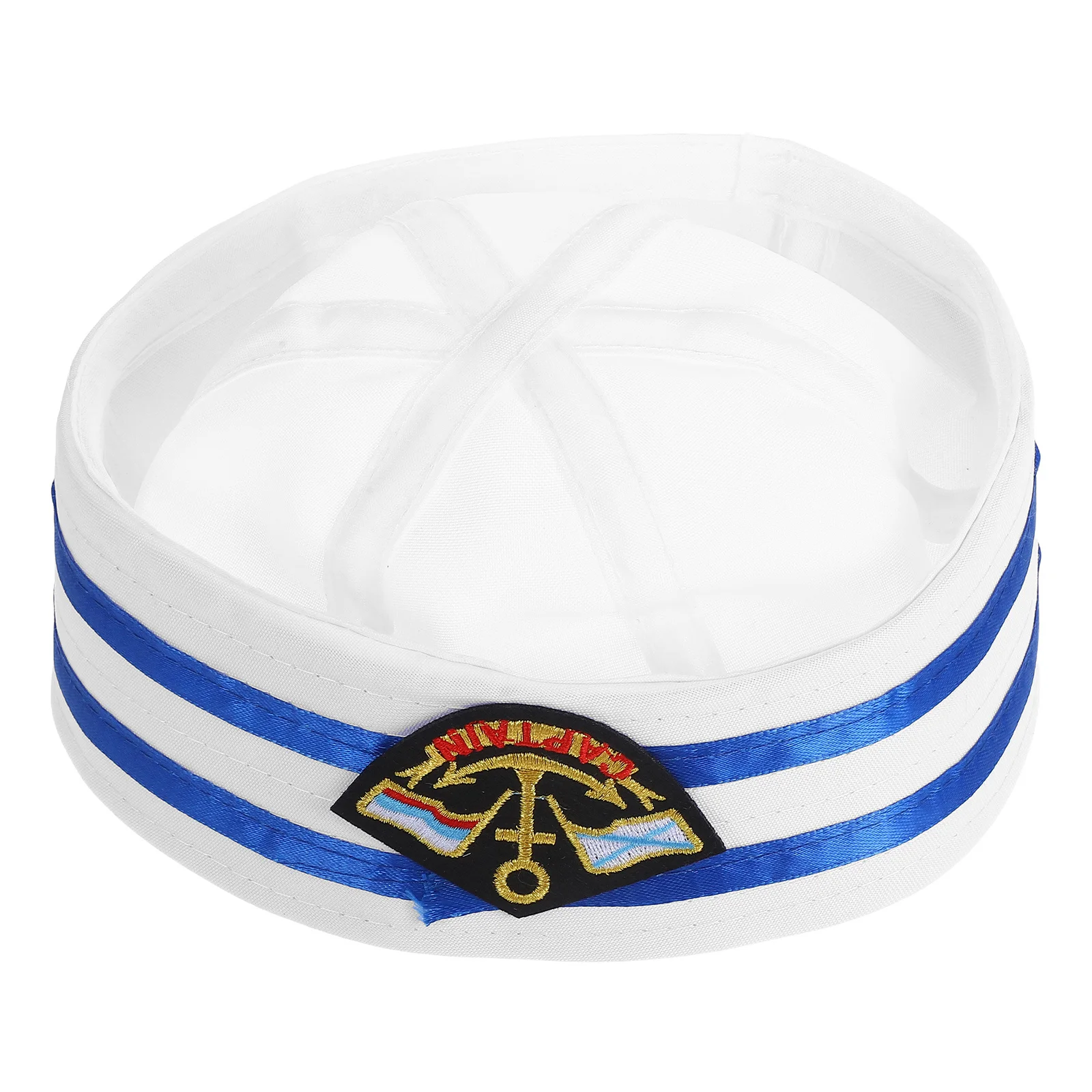 قبعة بحار 54 سنتيمتر مزيج القطن قبعة يخت شارة مطرزة للجنسين البحرية الكابتن البحرية يخت قبعة حفلة عسكرية