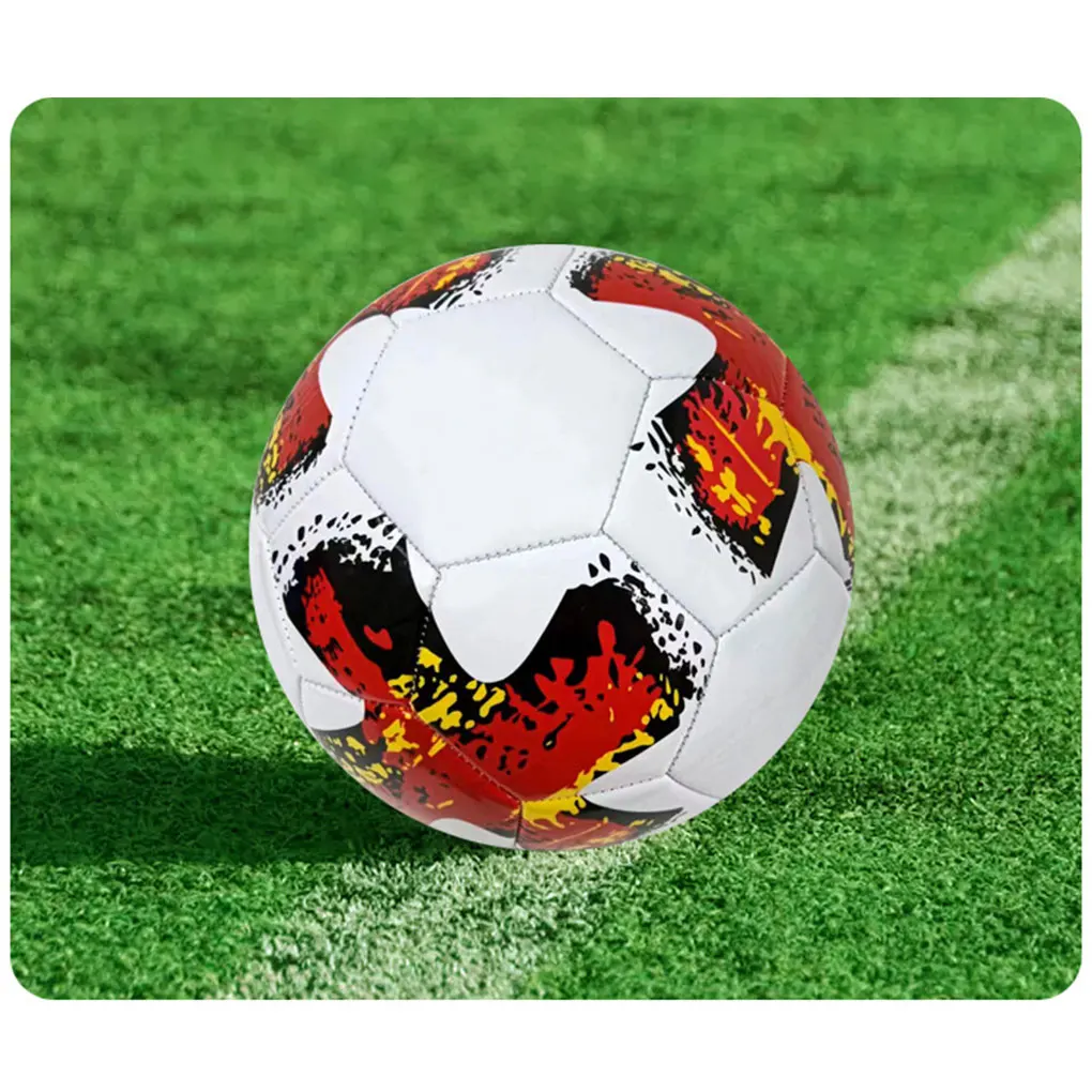 Kickoff Ready Football Training PU Soccer Ball Size 5 Soft PVC Cover For Smooth Handling Outdoor