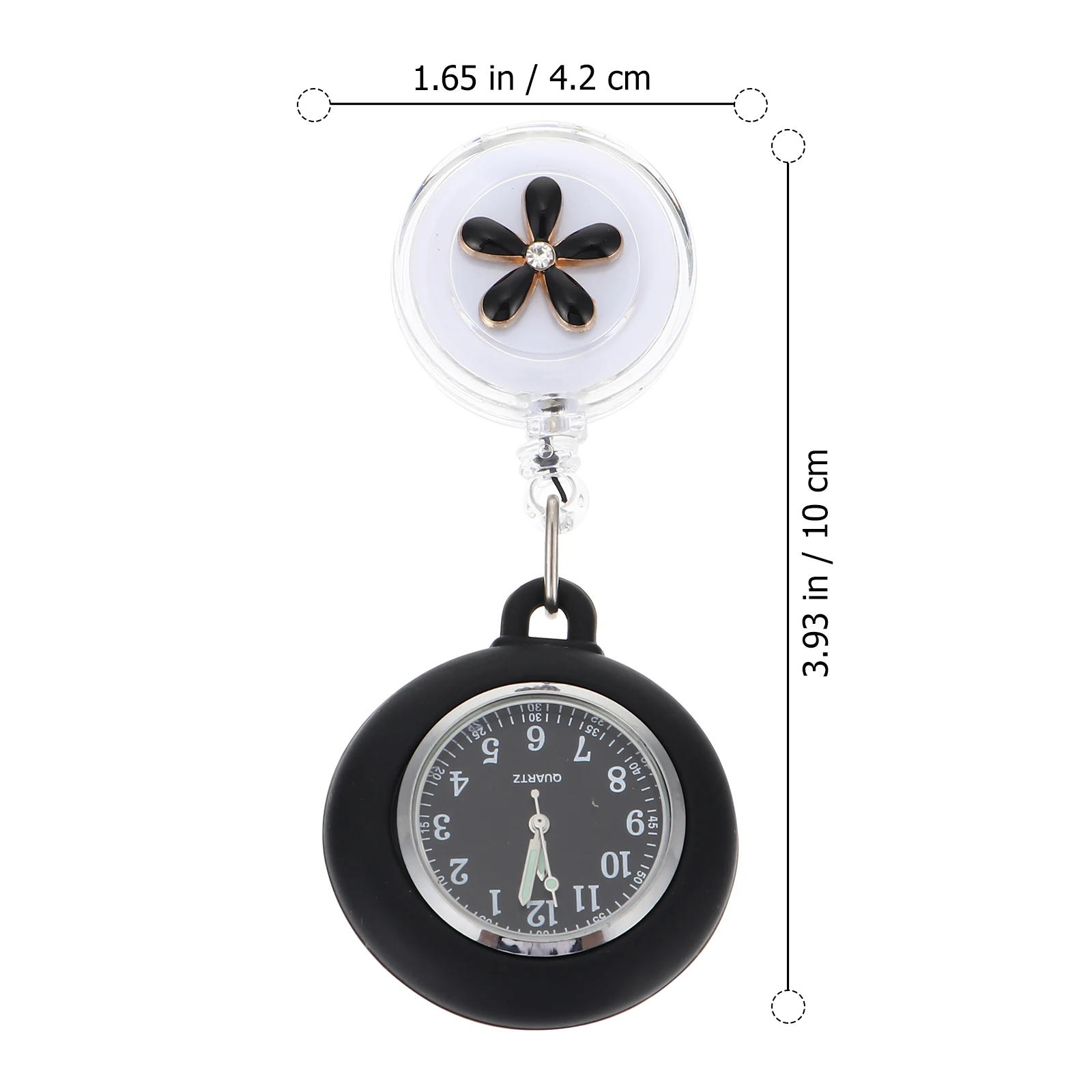 

Nurse Pocket Hanging Timepiece Women Men Student Fob Zinc Alloy Clear Dial Birthday Gift Watches Portable Reliable