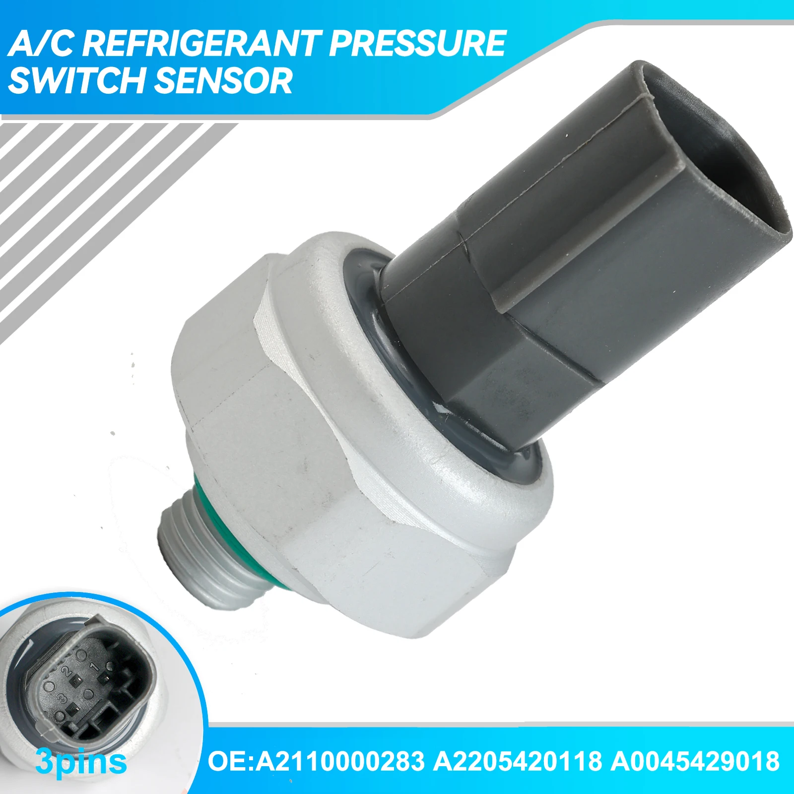 A/C Air Conditioning Pressure Switch Sensor For Mercedes-Benz A-Class B-Class C-Class W169 W176 W245 W203 W204 S204 A2205420118