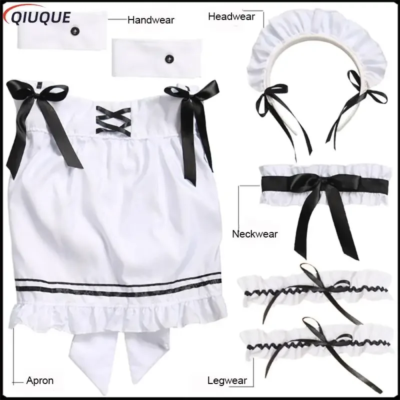 Amine cute Lolita French maid cosplay dress girls women cameriere party stage costumes uniform lovers