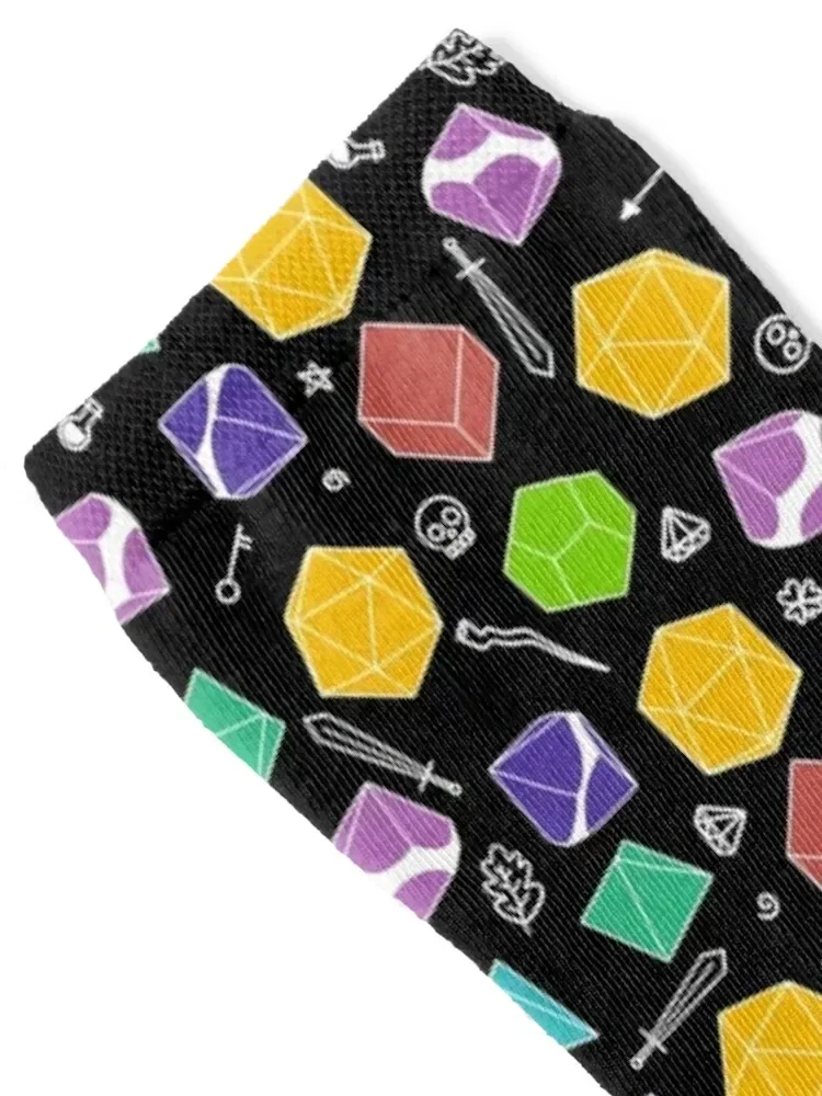 DnD Dice ‘n’ Stuff Socks Run heated Socks For Women Men's