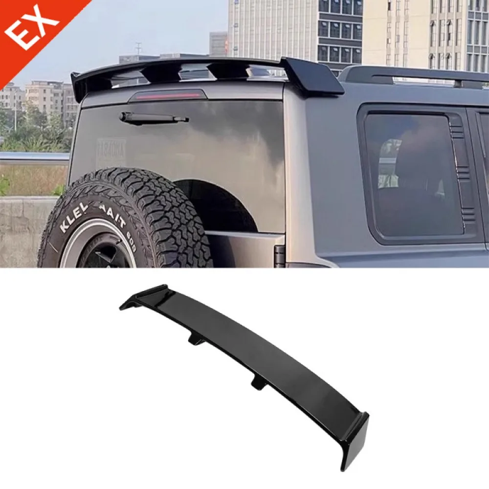 

Car Rear Window Rear Wing Fixed Wind Wing Pressure Wing Trim Moulding For Haval H9 2024 2025 Accessories Bright Black