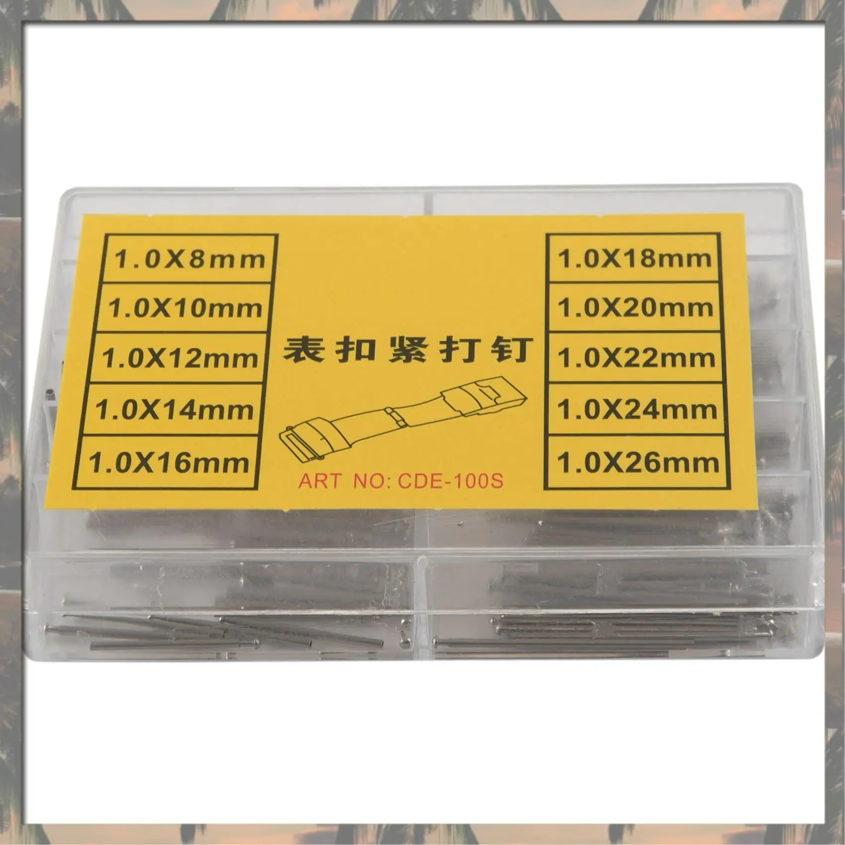 A70U New Tube Friction Pin Pressure Bars Pins & Rivet Ends For Watch Band Clasp Straps Buckles Bracelets Thickness 1.0Mm 100 Pcs