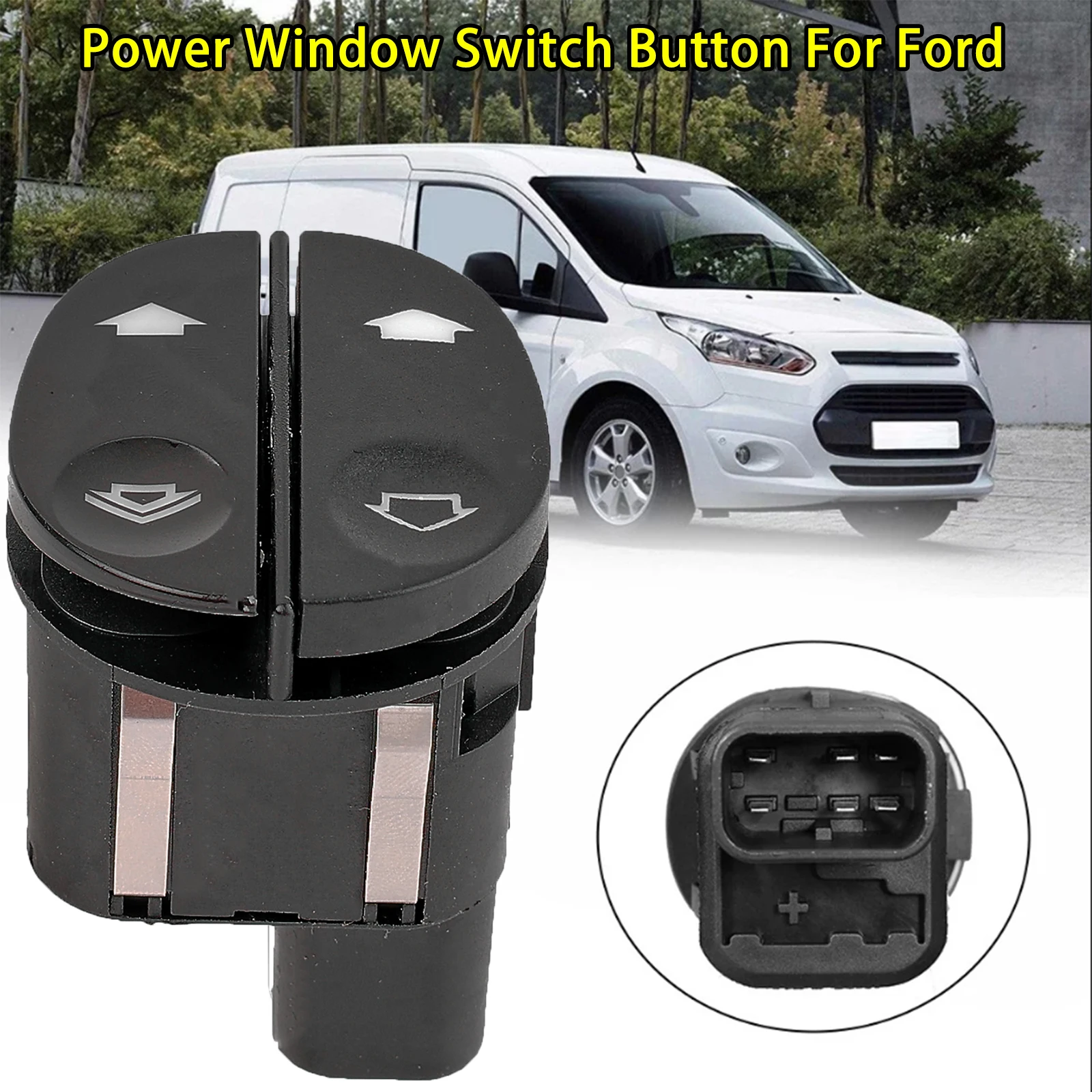 1459686 6S6T14529AB Car Accessories Replacement Window Switch Control Button for Ford Fiesta Fusion Transit Connect Transit MK7