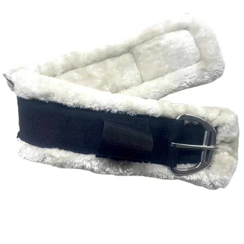 31KC Light Weight Horse Girth Horses Fleece Girth Elastic English Girth Fleece Horse Cinches Heavy Duty Saddles Accessories
