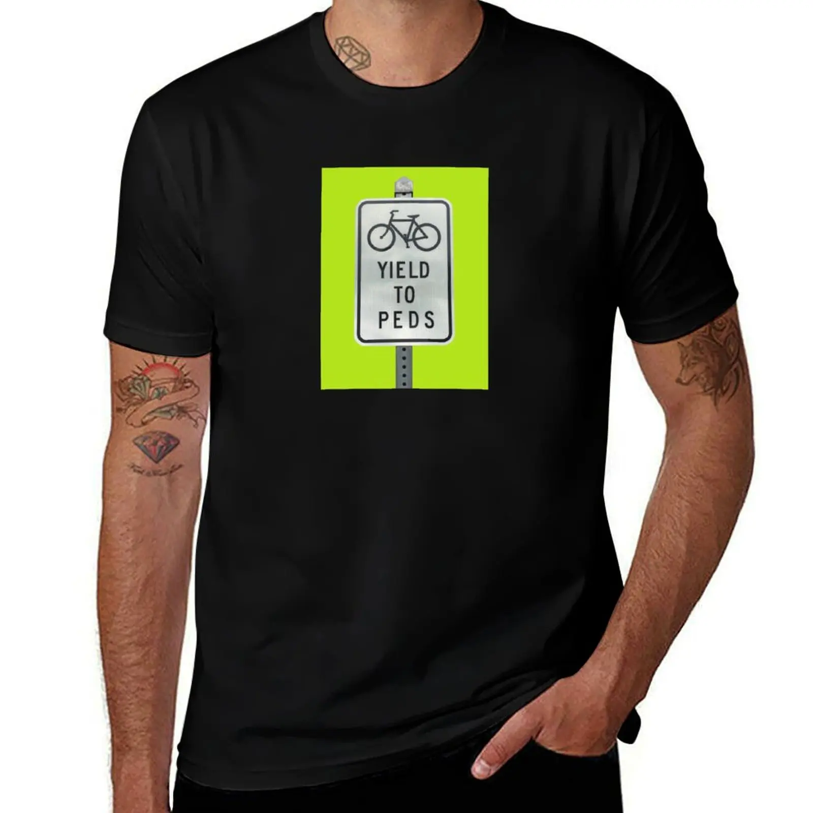 

Yield To Pedestrians T-Shirt cute tops anime stuff graphic t shirt vintage gifts for boyfriend heavy weight t shirts for men