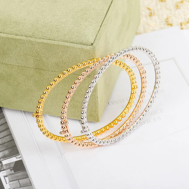 925 Sterling Silver Bracelets for Ladies Jewelry Luxury Designer Bangle Wedding Jewellry Around Wife's Gift