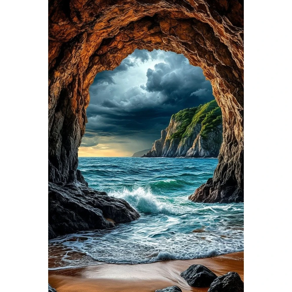 

Cave Scenery 500/1000/1200/2000 PCS Jigsaw Puzzles Family Activity Games DIY Puzzle for Living Room Home Decor Gift
