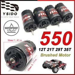 YSIDO 550 Silnik szczotkowy Wodoodporny 12T 21T 29T 35T do 1:10 RC Crawler Axial SCX10 AXI03007 JL 90046 TRX4 TRX6 RC Parts