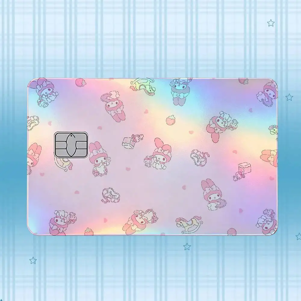 My M-Melody Laser-Holografischer Karten-Skin-Aufkleber für Kredit- und Debitkarten – 4 Stück/Set, wasserfester, kratzfester Schutz – Detail 4