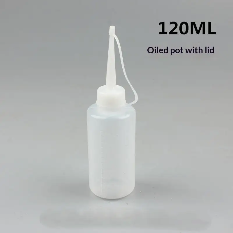 2Pcs 120ml Plastic Sewing Machine Oiler Nozzle Squeeze Bottles For Domestic Industrial Sewing Machines Tool Refueling