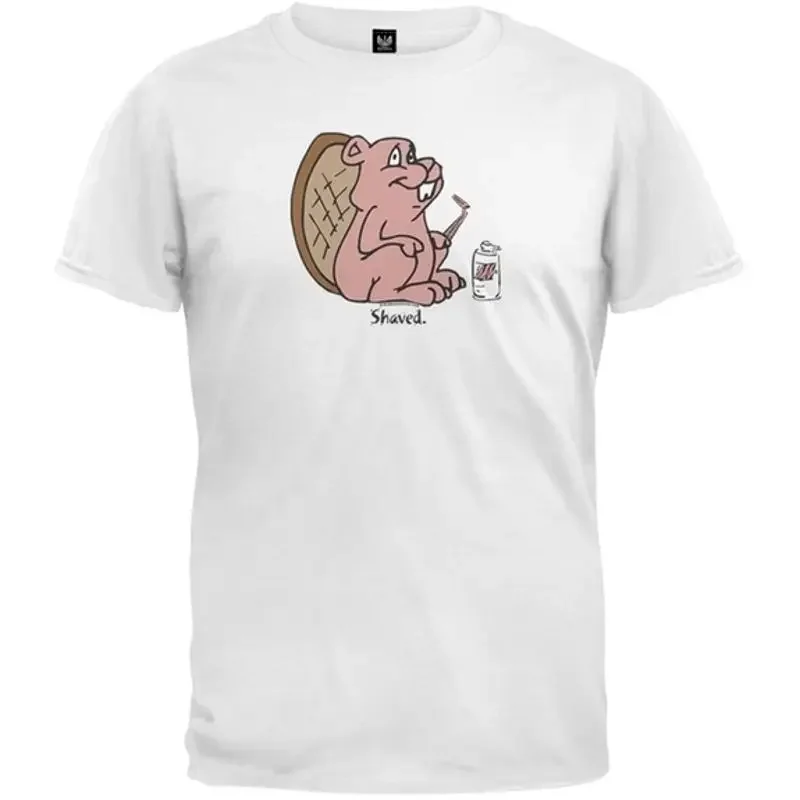 Shaved Beaver Adult Mens T Shirt