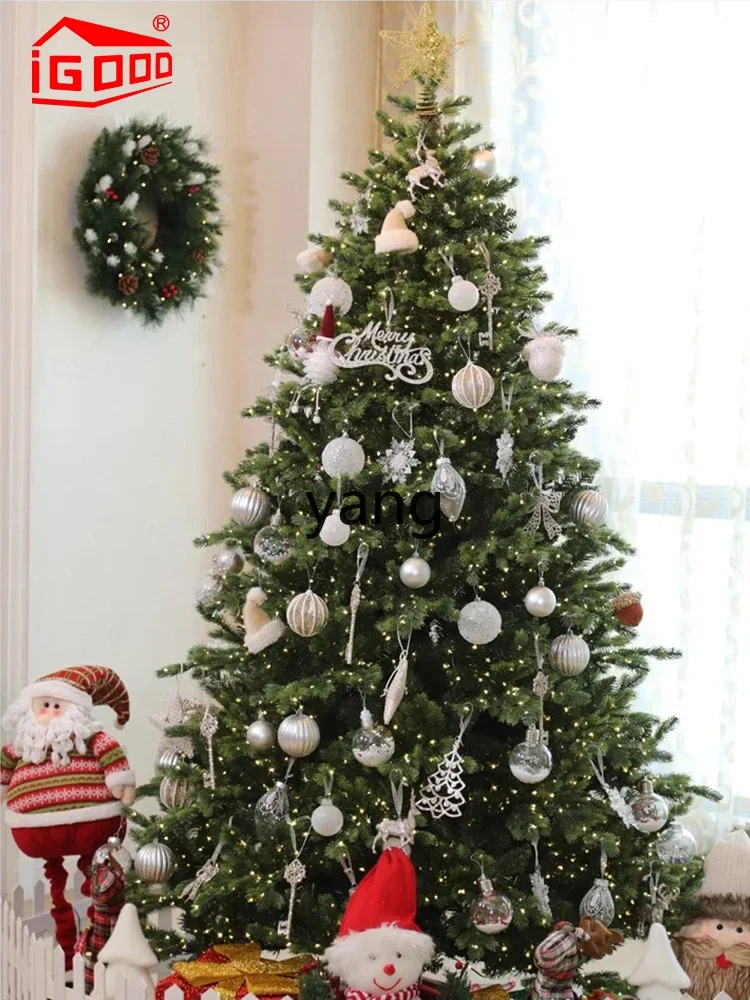 Yjq home villa shopping mall Christmas tree environmentally friendly luminous large encrypted simulation tree