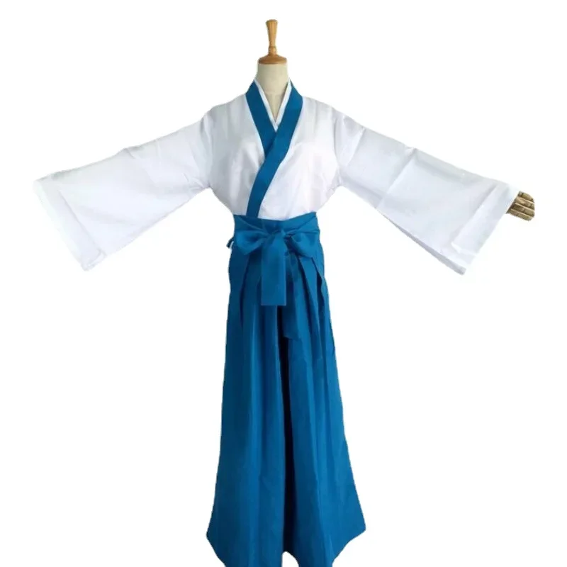 Anime Gintama Shimura Shinpachi Cosplay Costumes Men Women Japanese Kimono Kendo Uniform Suit Halloween Comic Con Outfit