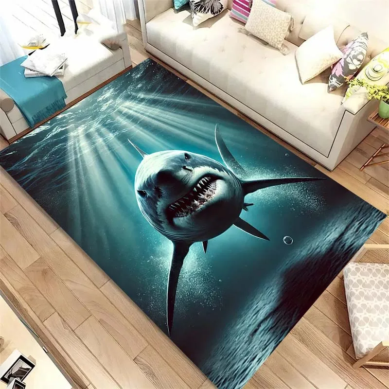 

Shark pattern carpet rugs living bedroom home decoration children's room baby mat bathroom kitchen carpets luxury birthday gift