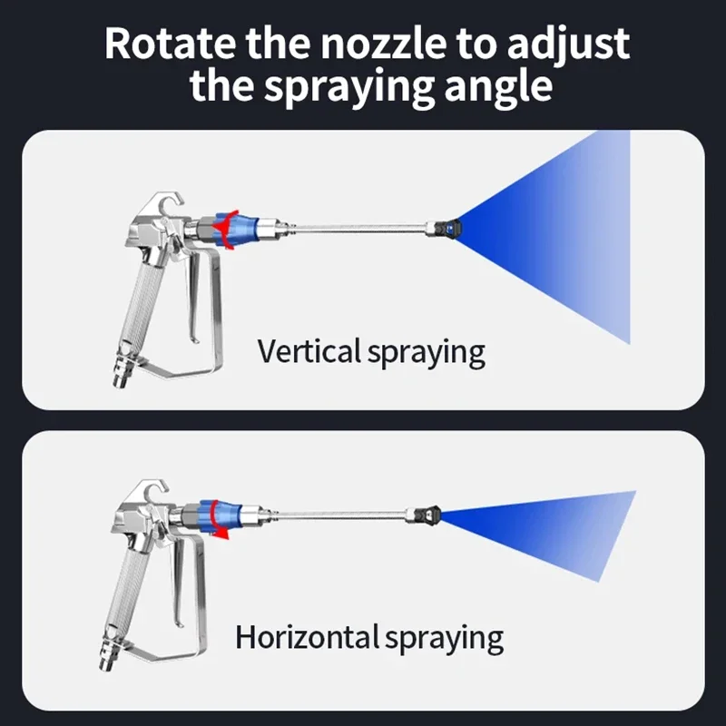 Airless Paint Spray Gun 360 Degree Fan Pivot Rotation Universal Adapter Airless Spray Gun Accessory