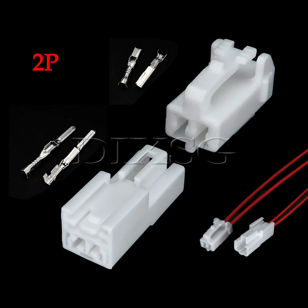 1 Set 2 Pin 7283-1027 7282-1027 MG641203-4 MG651201-4 Car Reading Light Plug H6 Electric Seat Socket ABS Sensor Connector