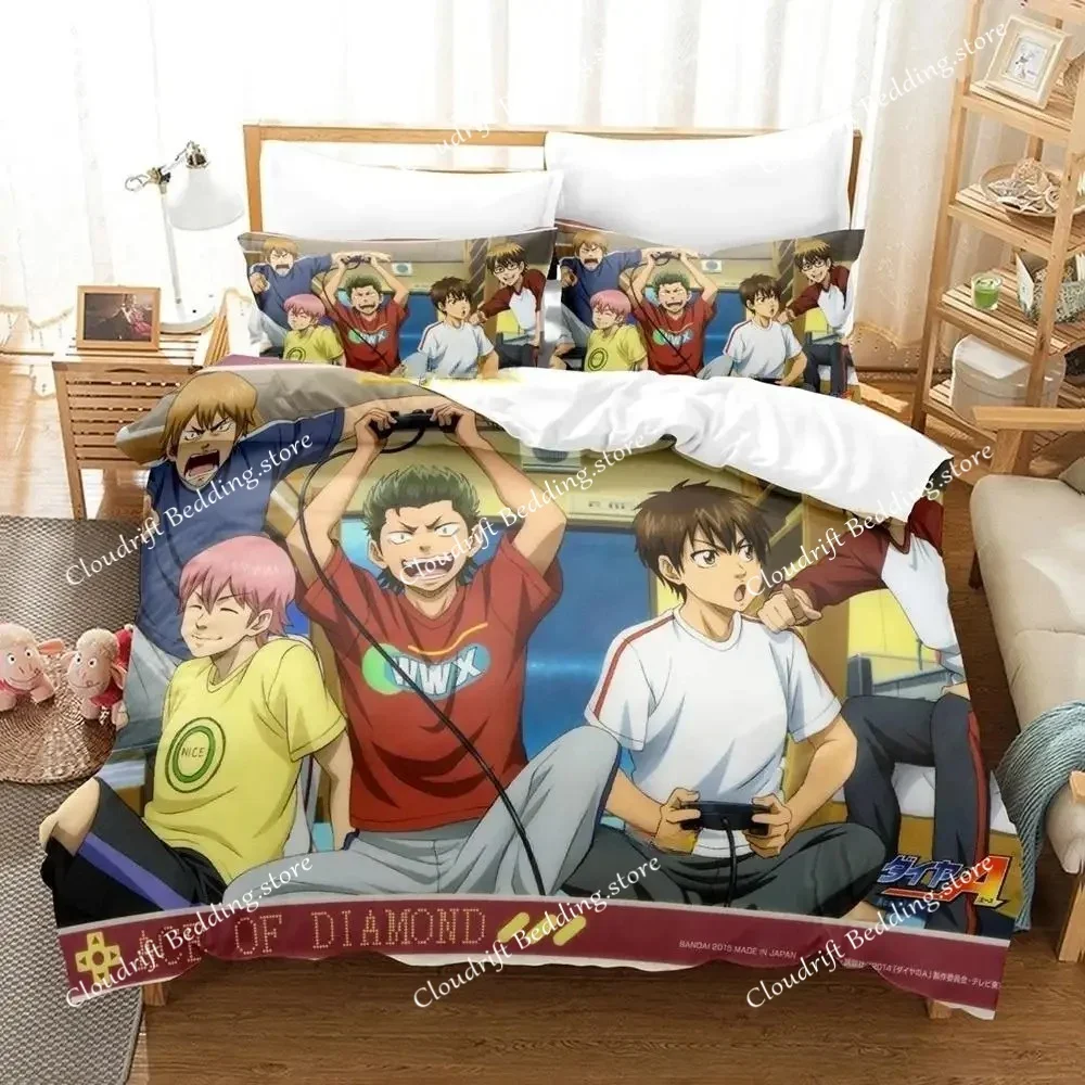 

3d Print Anime Ace Of Diamond Bedding Set Boys Girls Twin Queen Size Duvet Cover Pillowcase Bed Kids Adult Home Textiles026