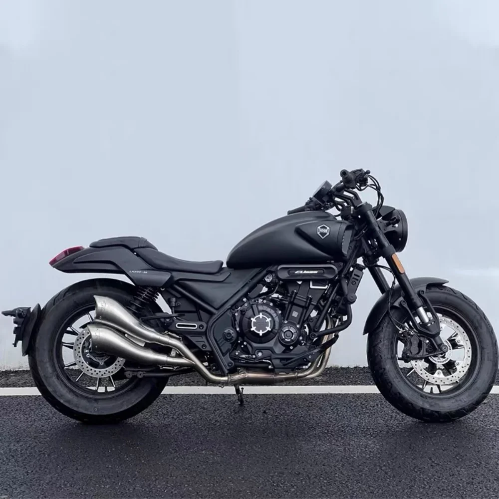 Used for VOGE motorcycle CU525 modified HA dolphin dual exhaust full section sound deep and thick single-sided dual exhaust