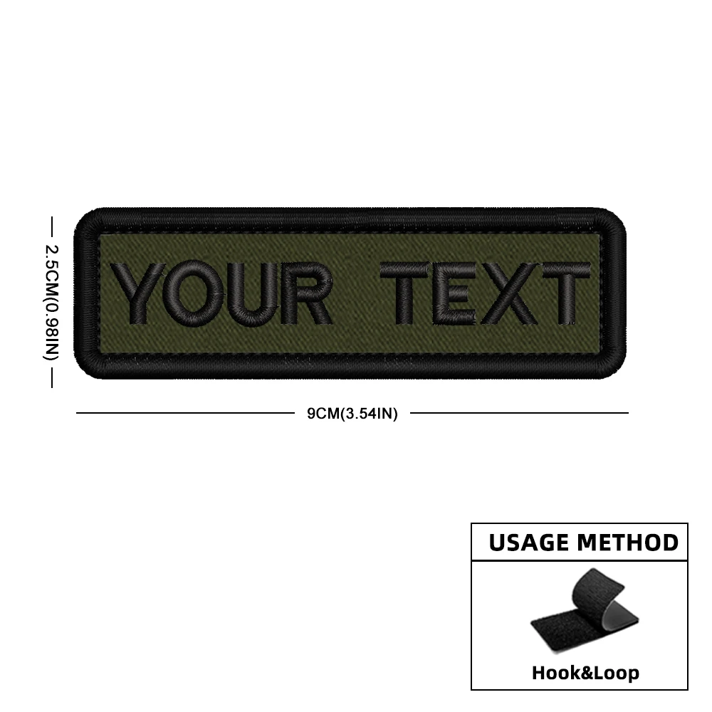 الجيش الأخضر مخصص اسم التصحيح بقع شخصية المطرزة العسكرية التكتيكية شارة المشارب شعارات الحديد على أو هوك حلقة #4