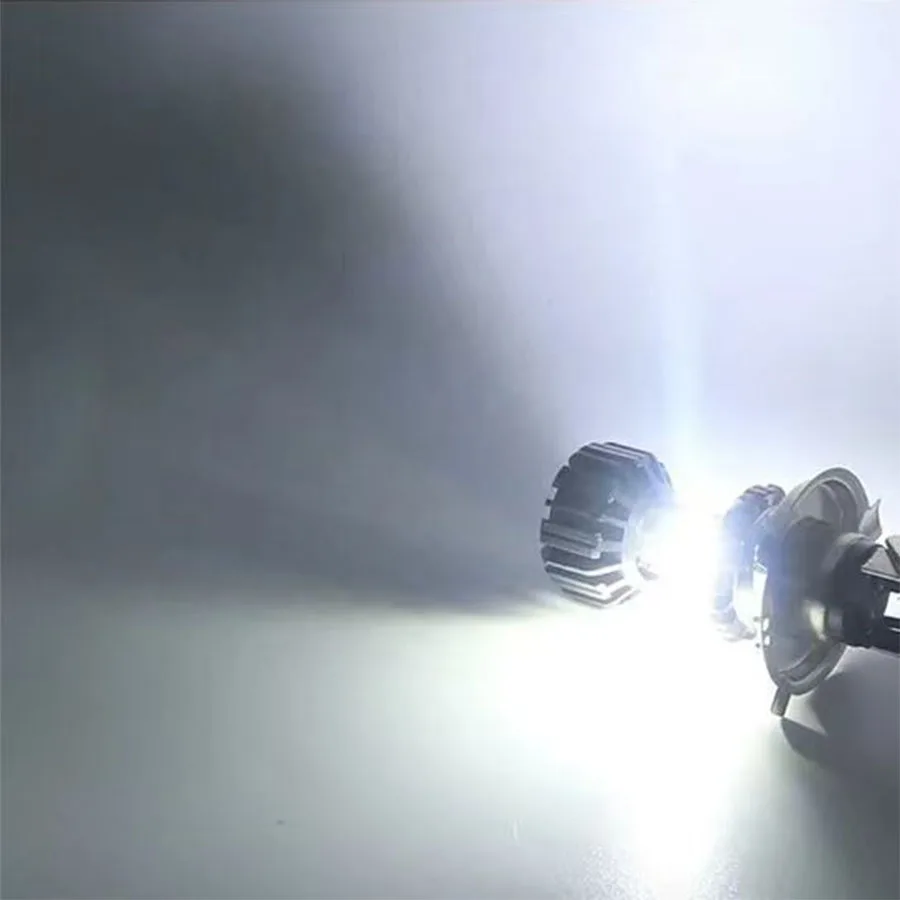 1 قطعة 10000LM H4 LED دراجة نارية المصباح H6 BA20D P15D LED CSP عدسة أبيض أصفر مرحبا لو شعاع دراجة نارية تشغيل Linghtcolor