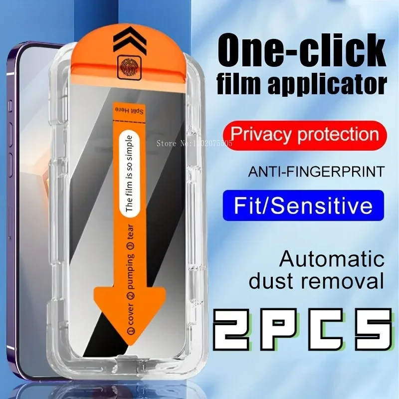 Film de protection en verre pour smartphone, verre de confidentialité, protecteurs d'écran, iPhone 16, 15, 14, 11, 12, 13 Pro Max, 12, 13 Mini, Guatemala, 2 pièces