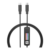 Power-Z AK001 Multi-Function 240W USB PD Charging Test Cable with Color Display Compatible with USB-C Devices (1.5M/5FT)