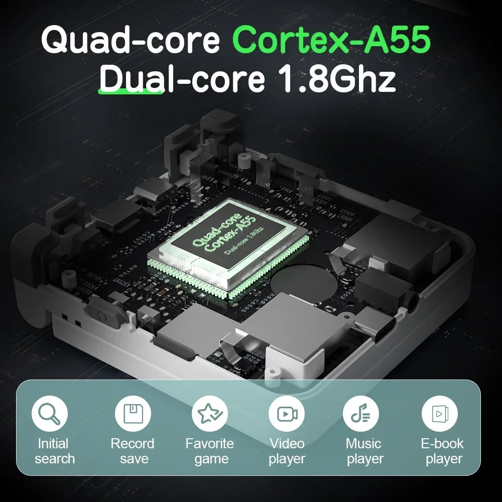 MIYOO Flip V2 Retro Handheld Game Console 3.5''IPS Screen Compact Portable Game Machine Dual analog Flip Handheld Game Console