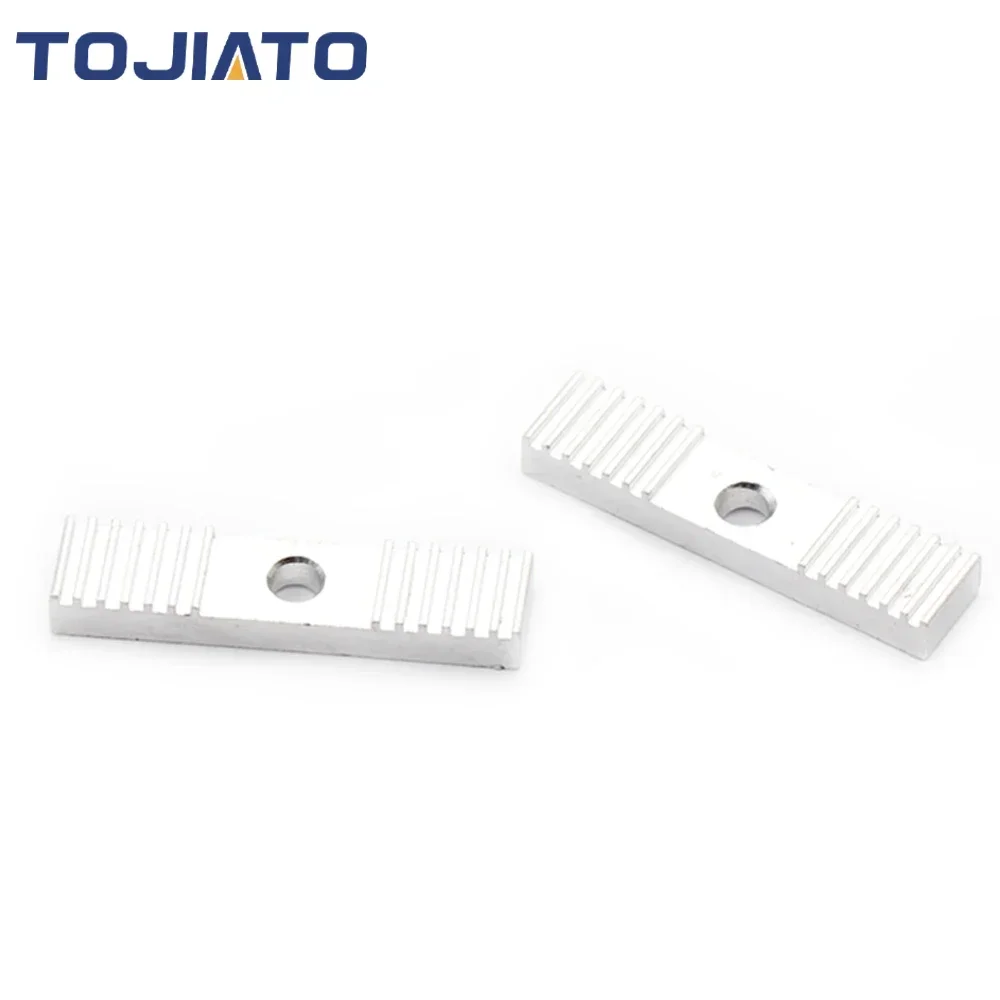 1-10 pz Reprap FAI DA TE GT2 Cinghia Dentata Pezzo di Fissaggio In Lega di Alluminio Dente passo 2mm Morsetto Clip Fissa CNC 9*40mm Per la Parte Della Stampante 3D