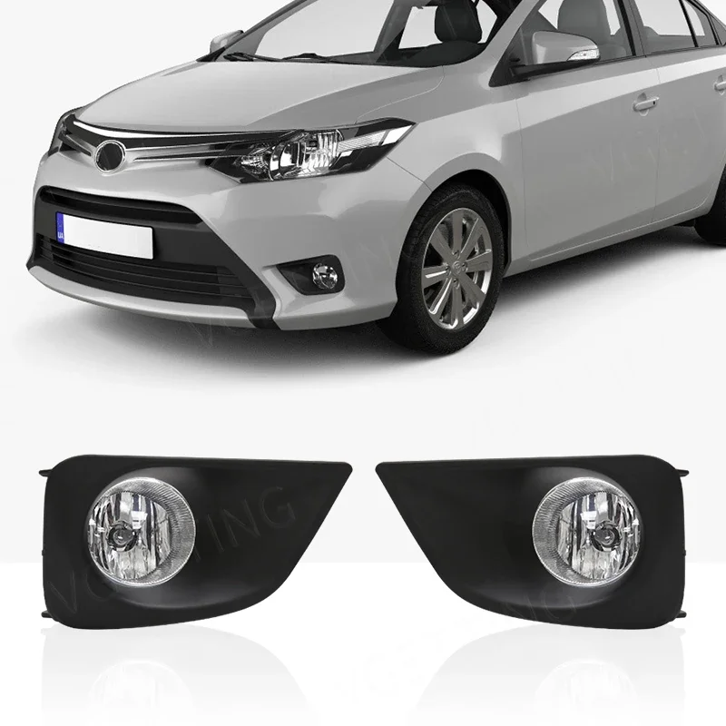 

Для Toyota Vios/Yaris Sedan 2013 2014 2015 2016 2017, светодиодные противотуманные фары, дневные ходовые огни, водонепроницаемые детали для автоматического вождения дневного света