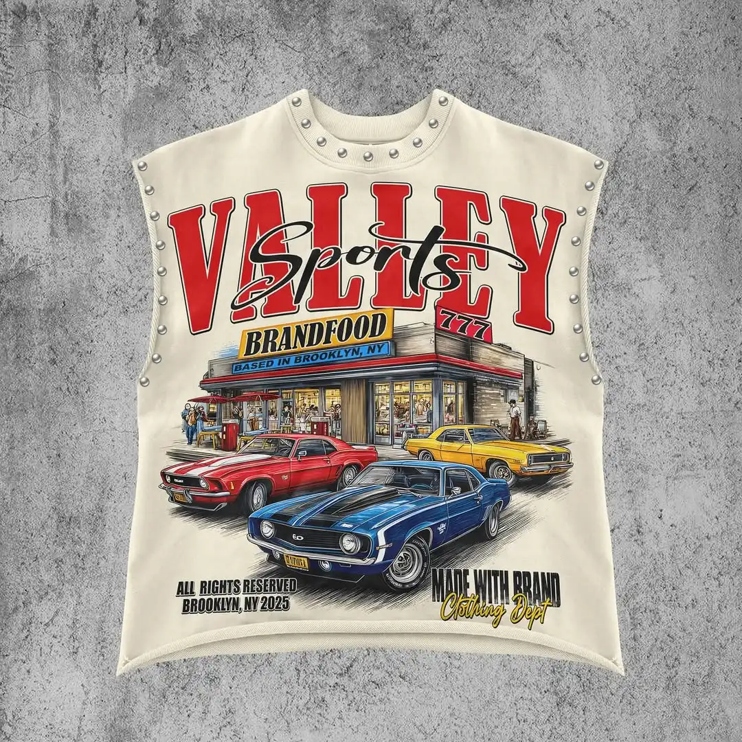 

Американский стиль, новый супер крутой узор с принтом Y2k, хип-хоп, уличная ретро, свободная повседневная хлопковая футболка без рукавов с круглым вырезом для пар