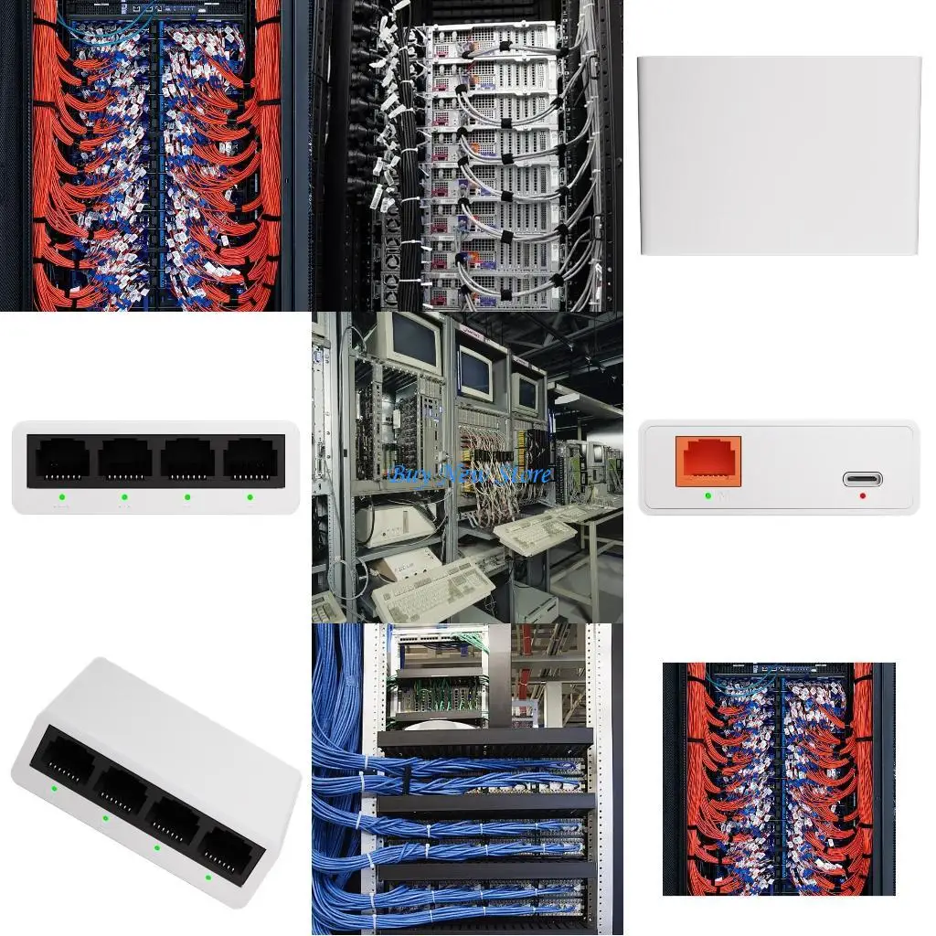 

20CE Tiny Outlet And Play Net Change With 4 Output Harbors 10/100Mbps Speed