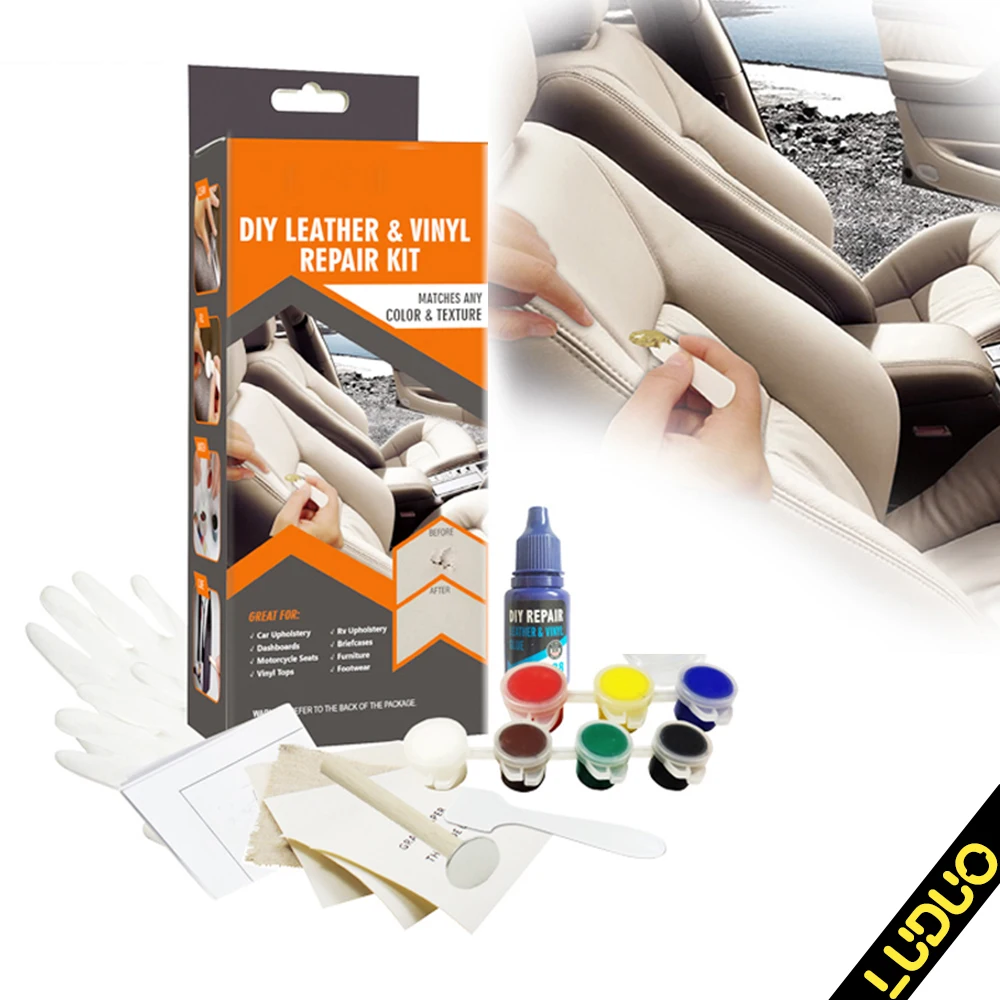 

Liquid Skin Leather Repair Kit No Heat Leather Repair Tool Auto Car Seat Sofa Coats Holes Scratch Cracks Rips Restorer Cream