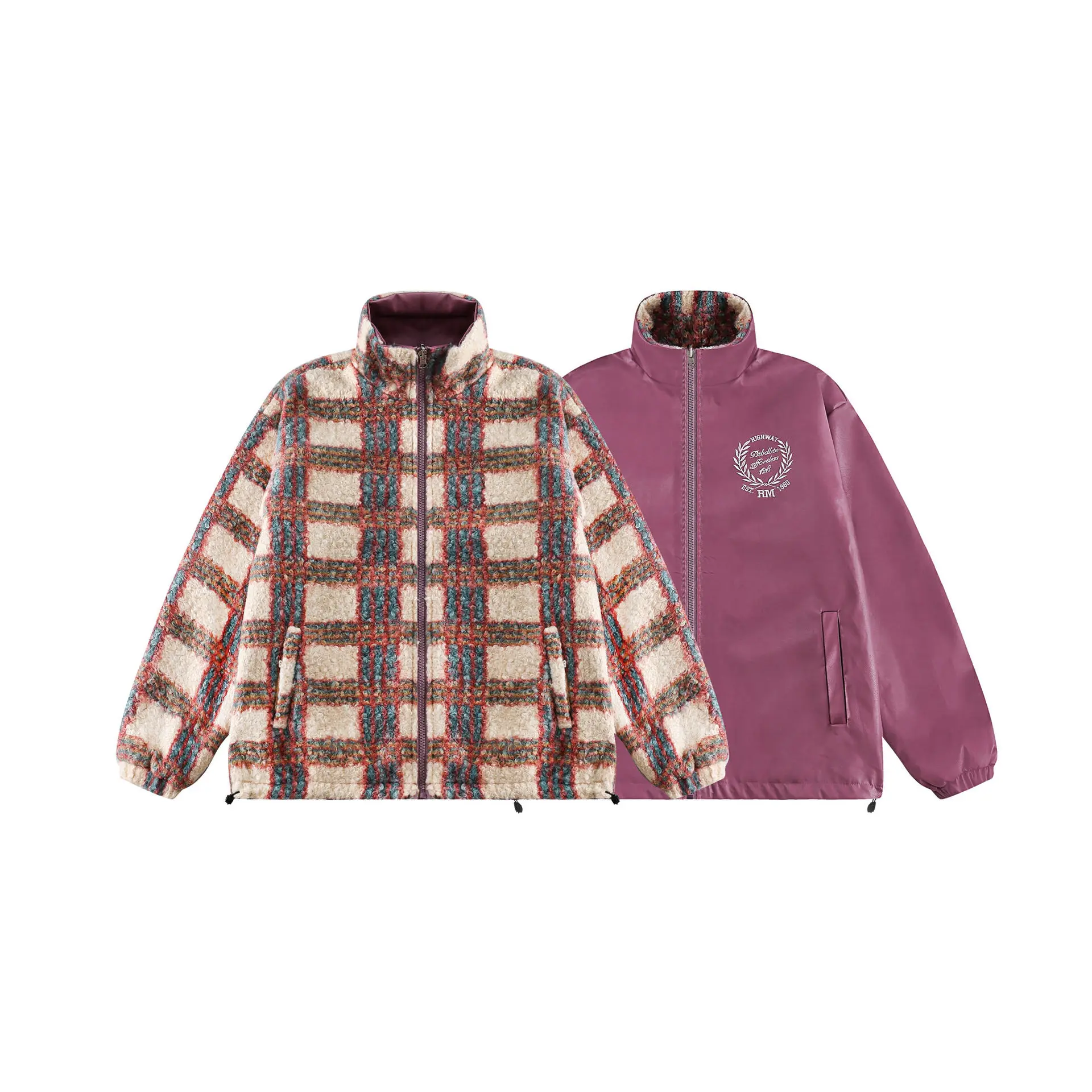 Chaqueta acolchada para hombre y mujer, Parkas bordadas, abrigo grueso, suelto, cálido, diseño de doble cara, moda coreana, ropa de estudiante, Invierno