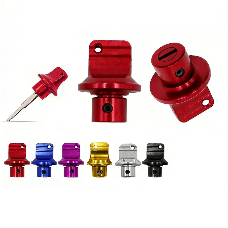Aluminum Alloy Motorbike Head Mouldings Electric Modified Accessories Universal Motorcycle Lock Head Cover