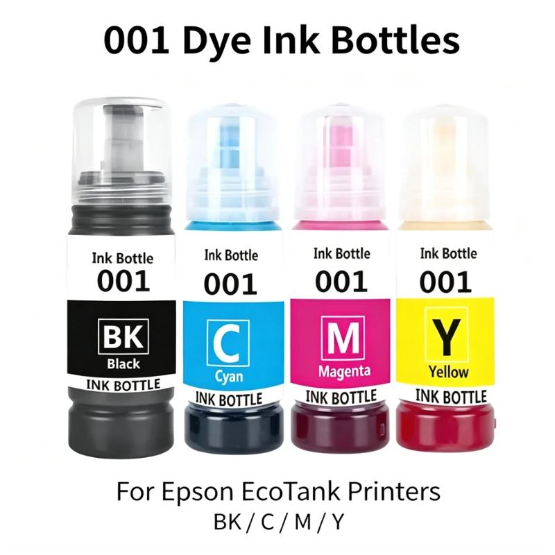 001 Nachfülltinte für Epson 001 Farbstofftinte L3110 L3150 L4150 L4160 L6160 L6170 L6190 Druckertinte