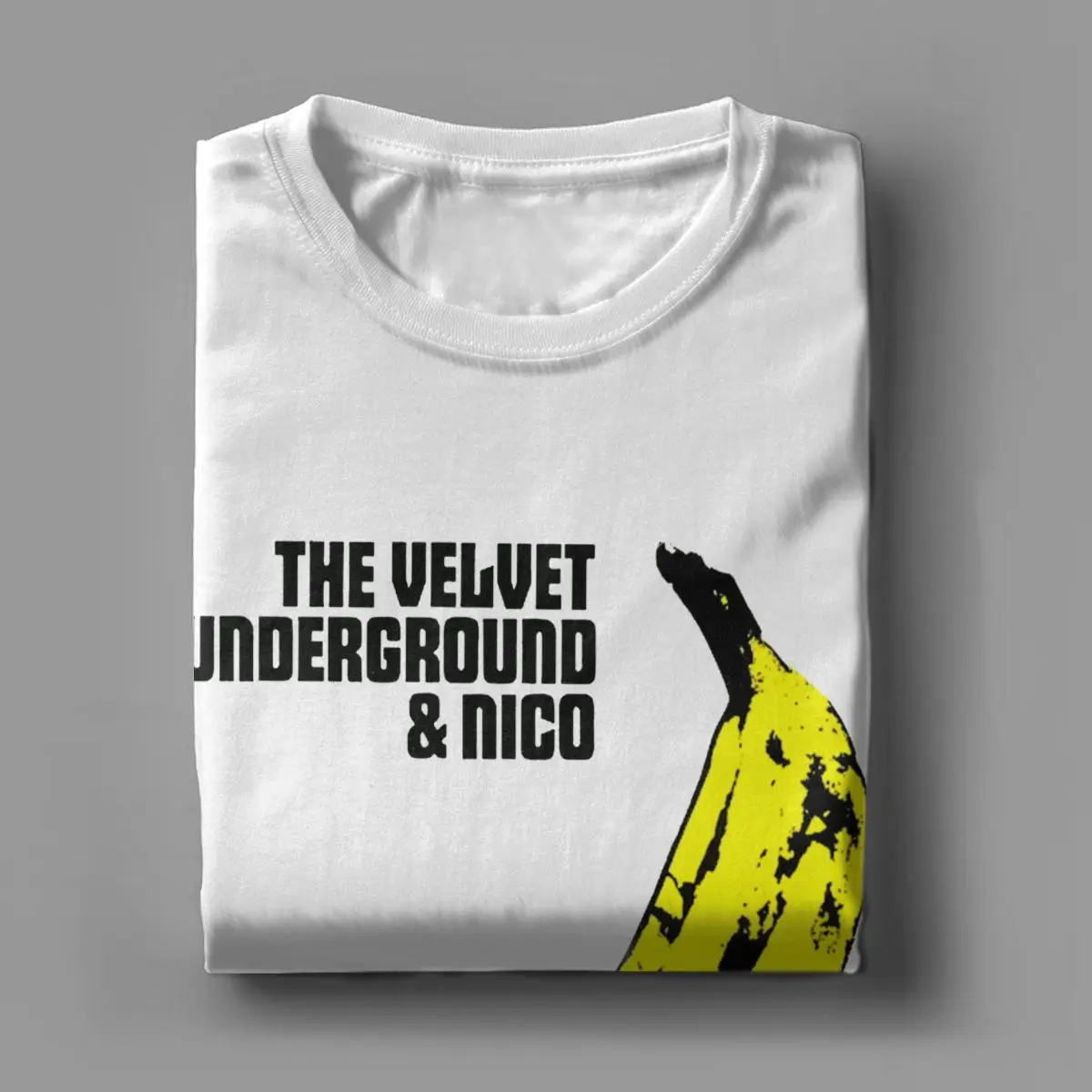 The Velvet Underground T-Shirt Men Funny 100% Cotton Tees Crew Neck Short Sleeve T Shirt Graphic Tops