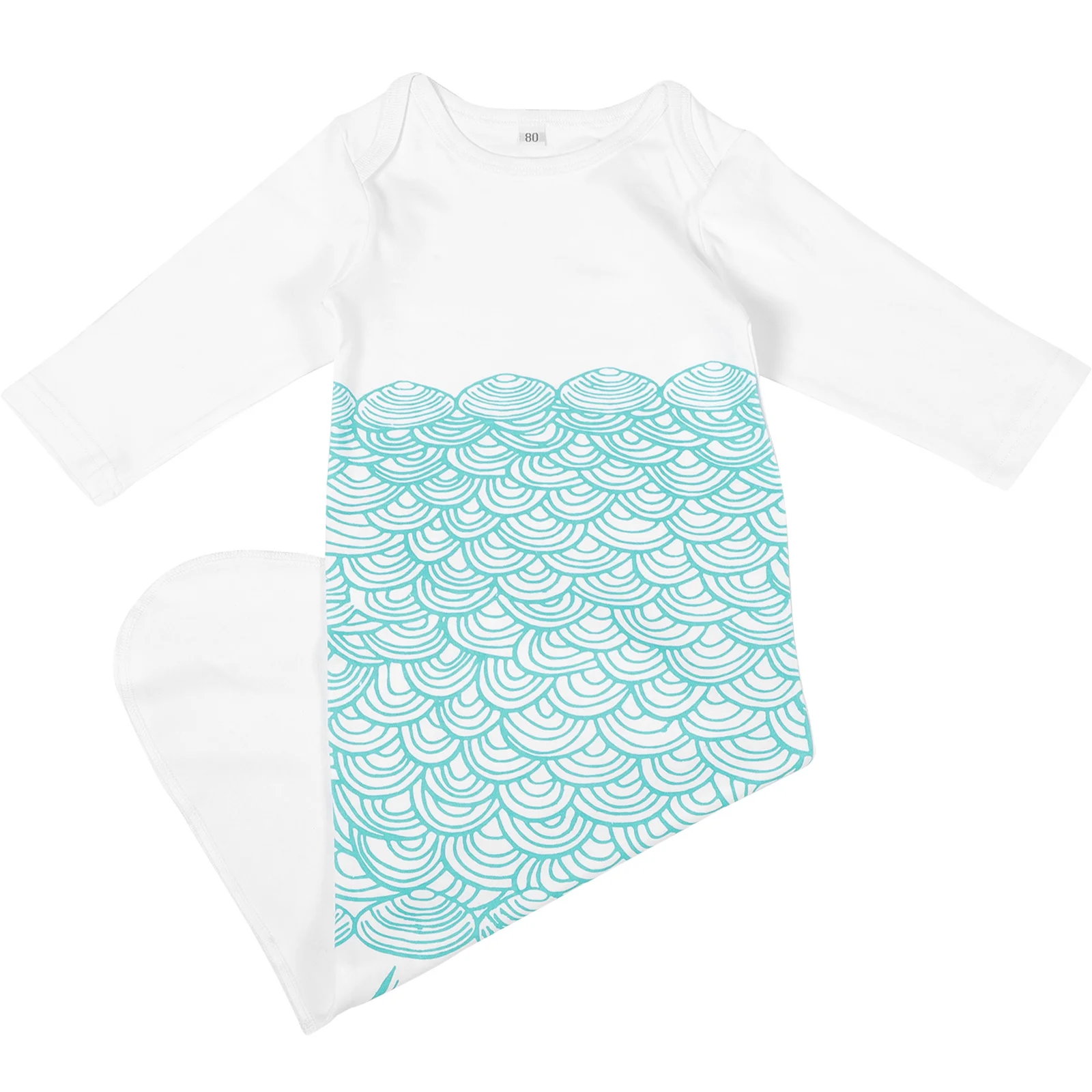 0-6 أشهر الطفل محبوك حورية البحر كيس النوم بطانية الكروشيه الذيل بطانية للأطفال تكبب كيس النوم 0-6 أشهر الطفل كيس النوم #5