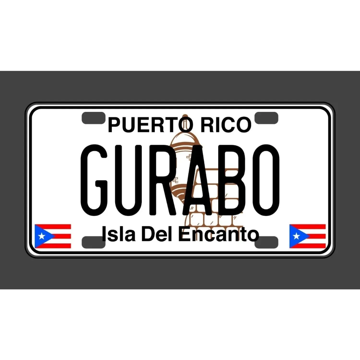 Puerto Rico Aluminum Sign Vintage Wall Decor Waterproof Dustproof Home Bar Man Cave Decoration (Only Decoration)