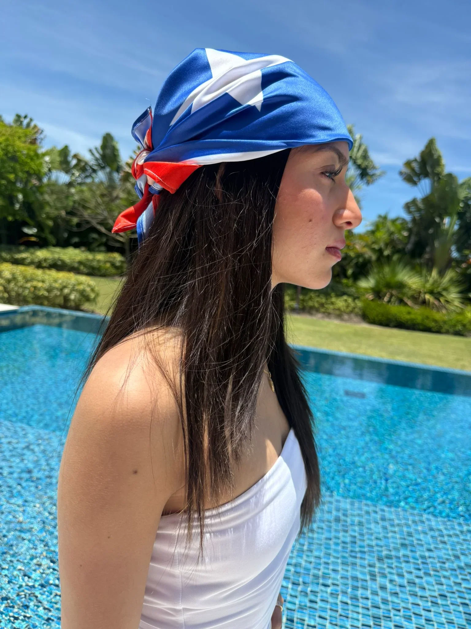Flagicts 100% Polyester Chile Flags headscarf handkerchief